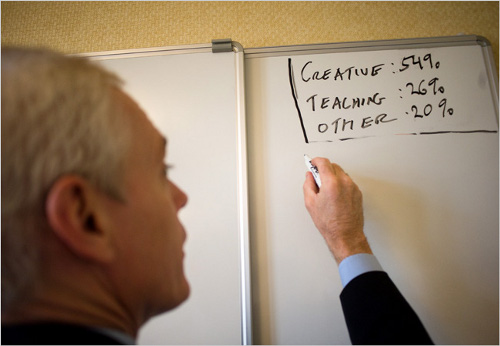 Jim Collins Jim Collins’ Whiteboard (Photo by Kevin Moloney for The New York Times)