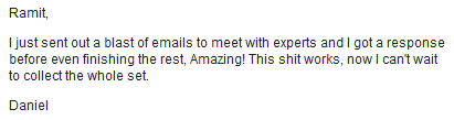 reader testimonial on dream job course #2