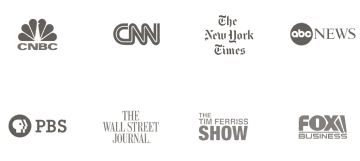 Featured on: CNBC, CNN, The New York Times, abc news, The Wallstreet journal, The Tim Ferris Show, PBS, Fox business