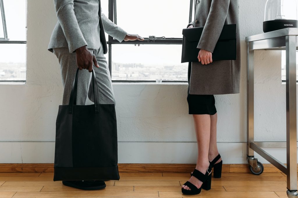 people with briefcases