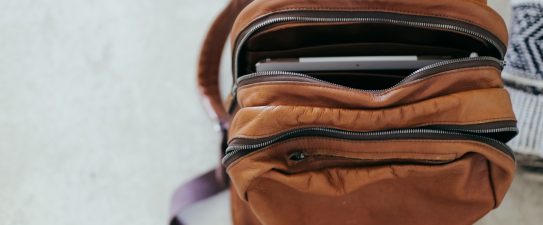 open backpack