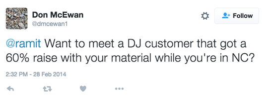 Dream Job Course Twitter Testimonial