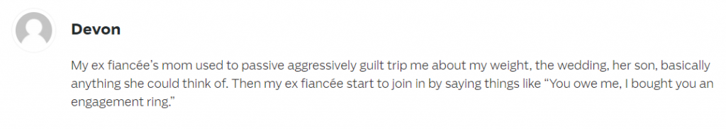 Guilt Trip Example 4