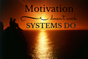 Motivation Doesn't Work - Systems Do Motivational Poster