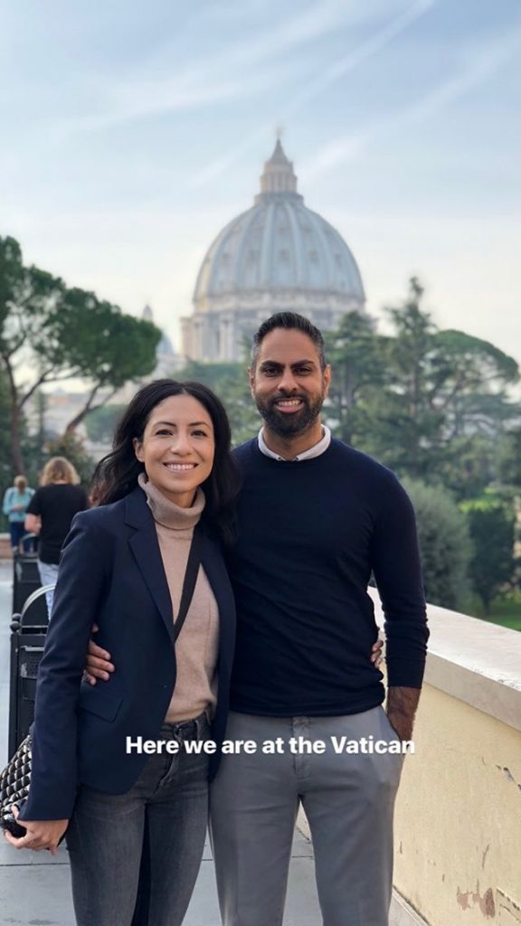 Ramit and Cass at the Vatican