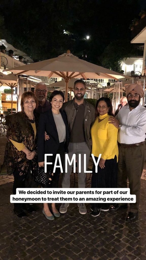 Ramit and his family in Italy