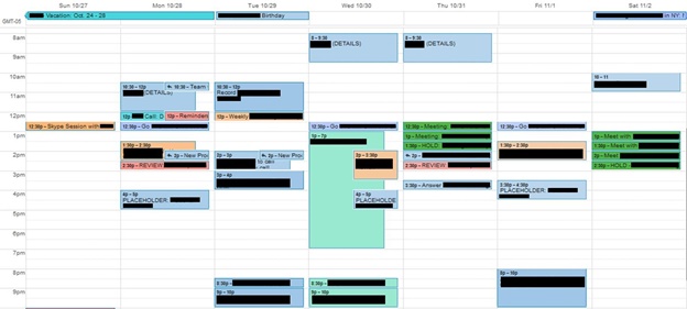 Ramit's Calendar System Screenshot