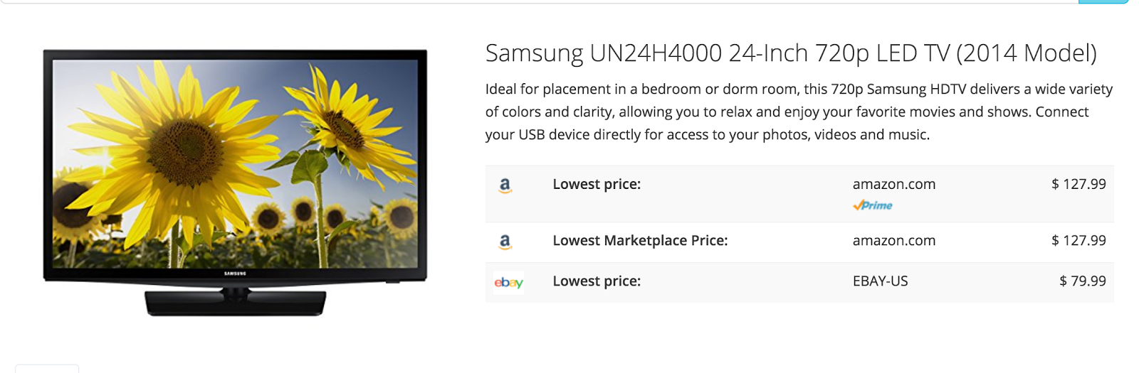 screenshot of Price Alarm