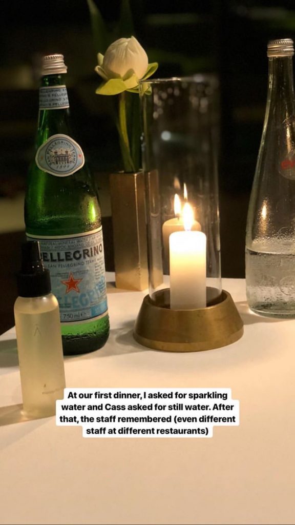Candle lit dinner at Amanpuri Resort in Thailand