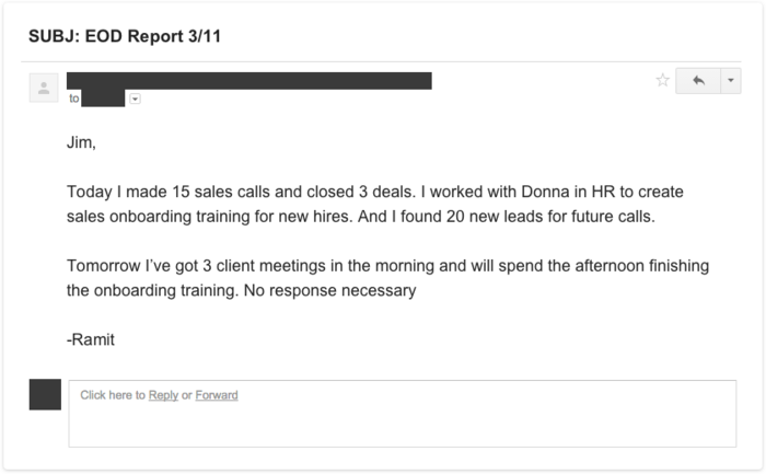 EOD email
