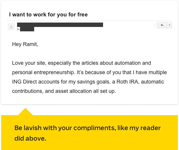 {obtaining a} mentor email
