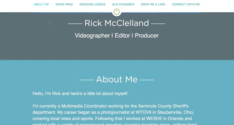 Gif of scrolling through rickmcclelland.com